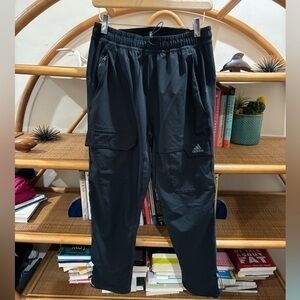 NWOT Adidas cargo black track pants